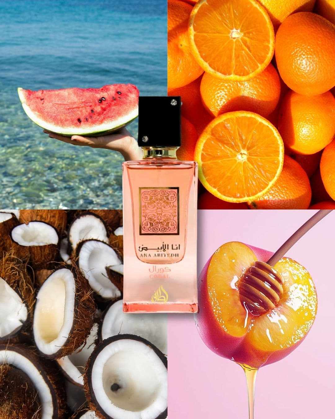 Ana Abiyedh Coral — parfum unisexe — Eau d'Or Tunis