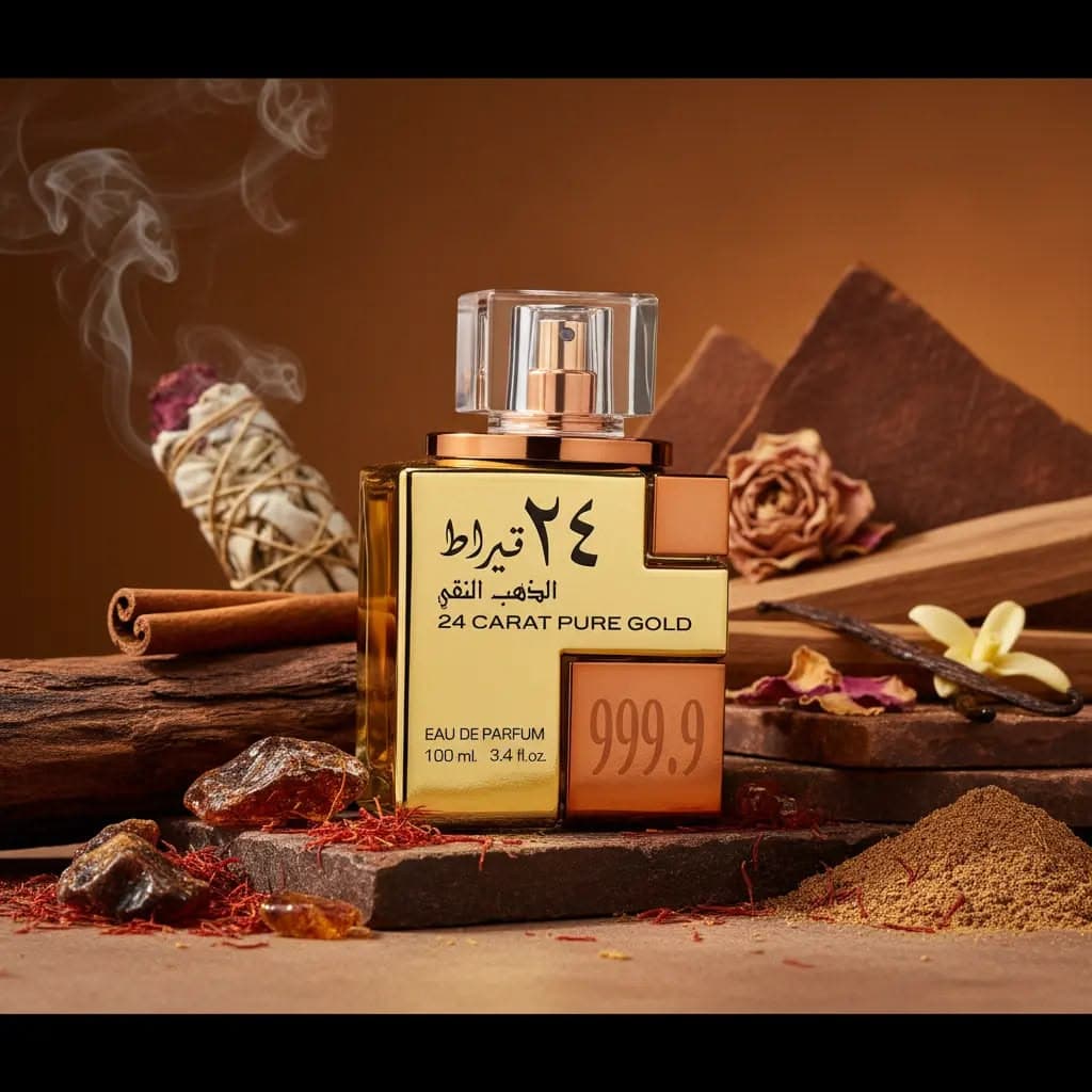 24 Carat Pure Gold Lattafa Perfumes — parfum unisexe — Eau d'Or Tunis
