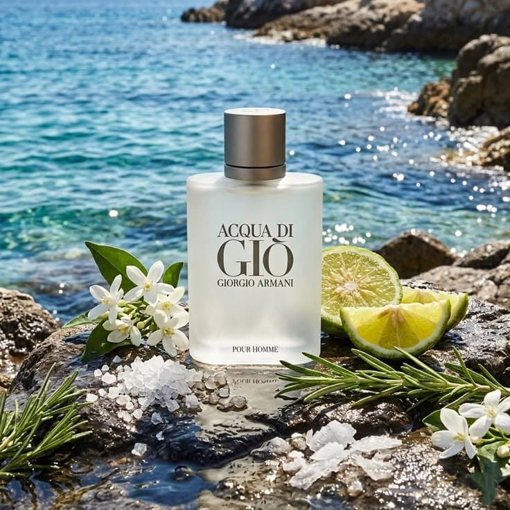 Acqua di Gio Giorgio Armani — parfum homme — Eau d'Or Tunis